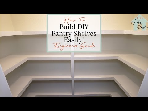 How To Build Easy DIY Pantry Shelves | Small Pantry Makeover On A Budget EP.1