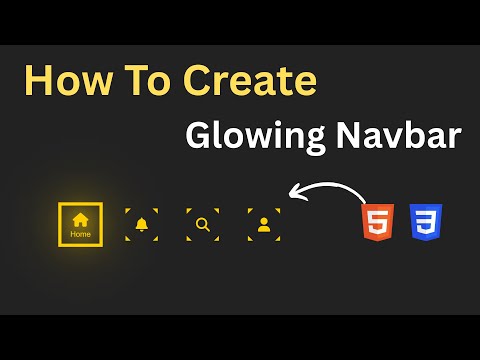 Glowing Navigation Menu Animation Using HTML & CSS ✨ | HTML & CSS | @Coding__Track