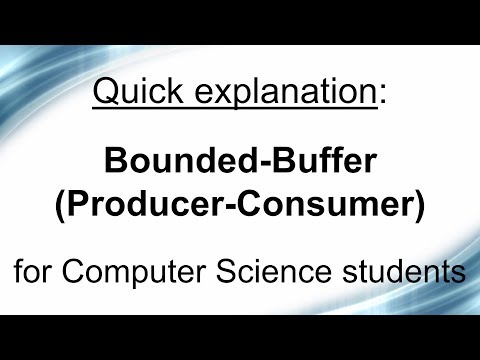 Quick explanation: the Bounded-Buffer problem
