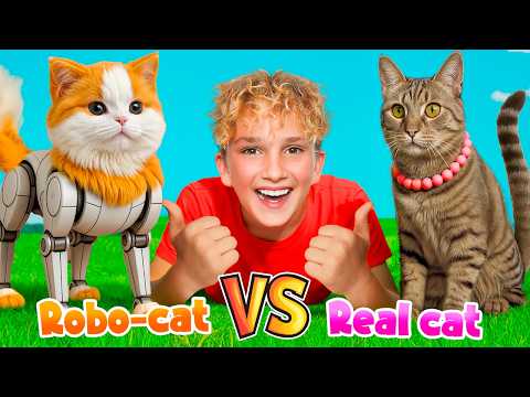 REAL Cat vs. ROBOT Cat!