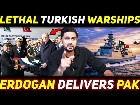 Erdogan Hands Over LETHAL Warships to Pak Navy - Turkish Milgem Class PNS Khaibar Corvette