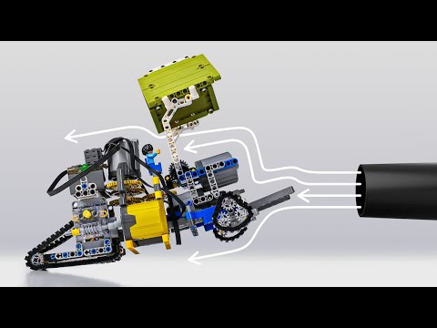 4 Lego Technic Cars Try to Beat the Wind Barrier