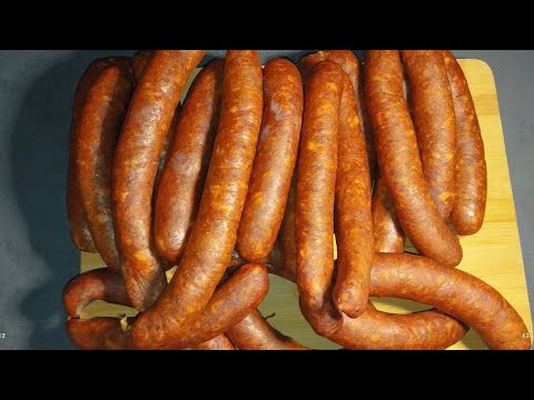 Domaca prodimljena kobasica-Recept(Homemade smoked sausage-Recipe)