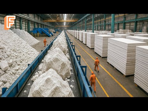 Inside the Making of Drywall: How Gypsum Becomes 34 Billion Square Feet of Panels Every Year