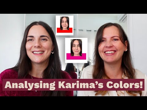 Analysing @karimamckimmie's Colors! | ONLINE Colour Analysis Session