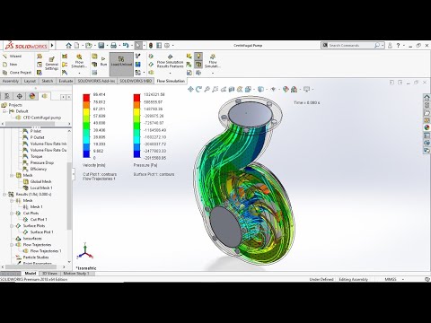 CFD Analysis Centrifugal Pump use Solidworks