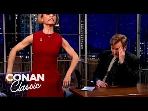 Amy Sedaris Brought A Lot Of Clips | Late Night with Conan O’Brien