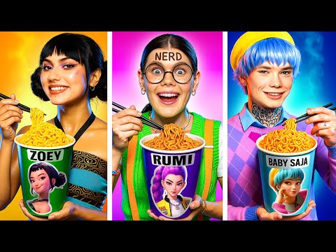 케이팝 데몬헌터스 vs 사자보이즈 | 루미의 아이돌 스타 변신 챌린지