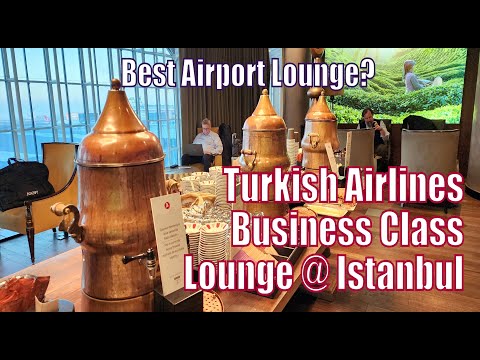Turkish Airlines Business Class Lounge (Istanbul Airport - IST) Full Tour - Best in 2025?