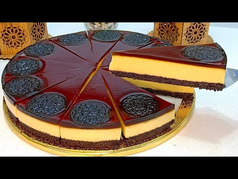 جديد !!! كيكة السعادة الباردة بدون بيض بدون فرن بدون كريمة جربيها على ضماتي رهيييبة