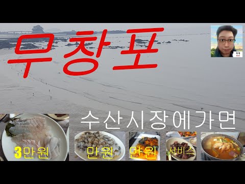 무창포! 배터지는 해산물 파티! 광어1kg + 낙지 + 해삼/멍게! (서비스 잔뜩!!) 5만원 #광어 #낙지 #낙지탕탕이 #해삼 #멍게 #개불 #매운탕 #샤브샤브 #바다 #수산시장