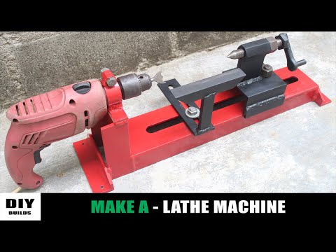 How To Make A Lathe Machine | Homemade Woodworking Lathe Machine | DIY