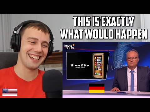 American Reacts to German TV Roasting Trump - Customs Chaos