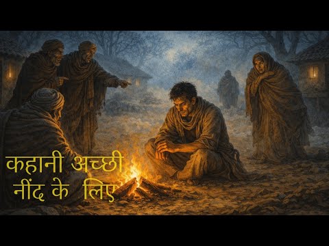 ठंड की उस रात जब चोर आग के पास बैठा , और गाँव ने उसे पहचाना | कहानी अच्छी नींद के लिए 😴