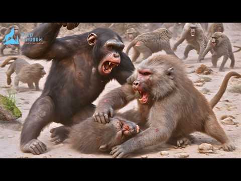 Baboons and Chimpanzees: The Battle for Survival and the Throne #naturedocumentary | Wild Kingdoom