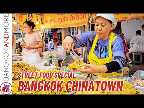 Bangkok Chinatown Street Food Marathon 🇨🇳 | Chinese New Year & More (No Talking)