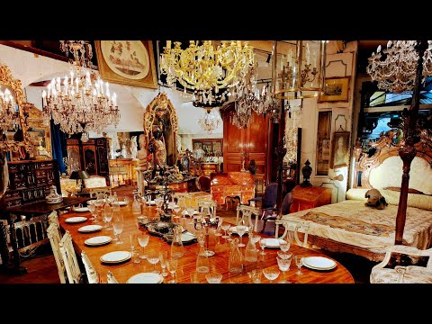 Paris France🇨🇵ANTIQUITÉS old Things🏺FLEA MARKET🪑BROCANTE🪞MARCHÉS Aux Puces🛍4KHDR Thrifting