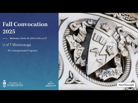 U of T Mississauga Fall 2025 Convocation