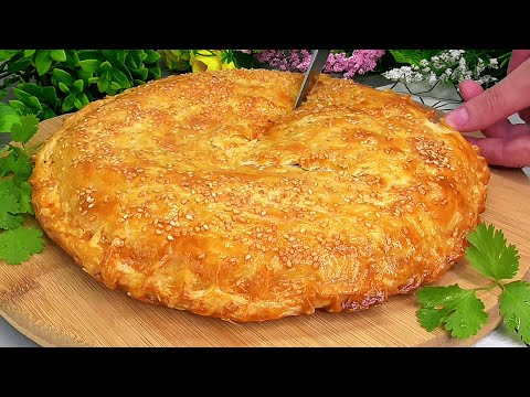 Борошно, вода, сіль! Він такий слоєний хрусткий, соковитий! Дуже просто та швидко!