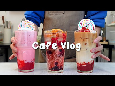 🌻지치고 힘들 땐 음료 ASMR로 힐링해요/주중의 여유로움/2시간 모음🌈2 Hours Vlog/Cafe Vlog/ASMR/Tasty Coffee