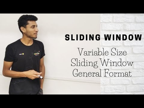 Variable Size Sliding Window General Format