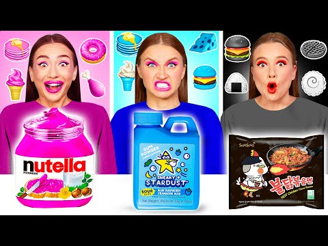 Food of The Same Colors Challenge | Funny Food Situations by BaRaFun Challenge