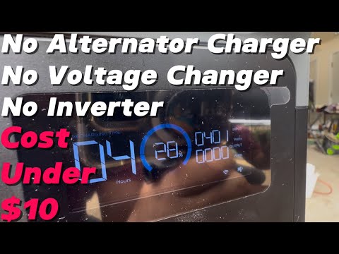 12v Car Charging EcoFlow with 400w without any equipment.