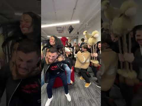 Merab Dvalishvili and Nina Drama bring back the Harlem Shake trend LOL #UFC #shorts