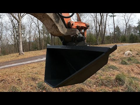 Making an excavator swale bucket