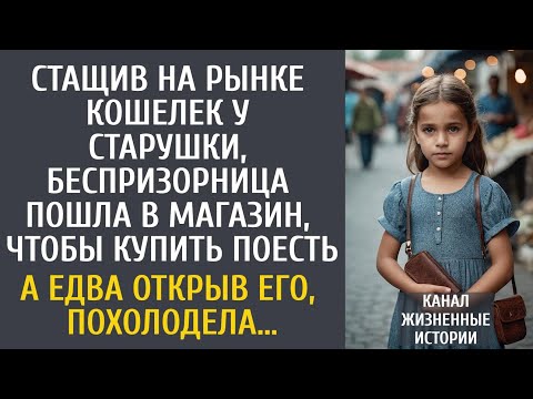 Стащив на рынке кошелек у старушки, беспризорница пошла купить поесть… А едва открыв его, похолодела