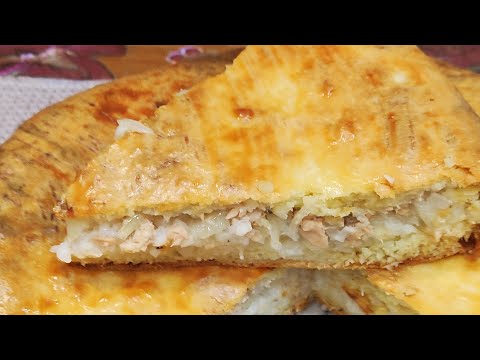 Рыбный пирог с консервированной горбушей + изумительное тесто на кефире.