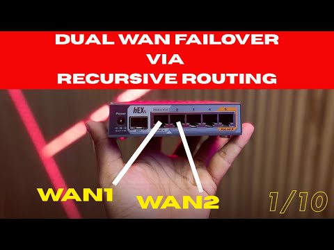 How to Configure Dual WAN Failover in MikroTik using Recursive Routing | Hindi Guide #fgtechstore