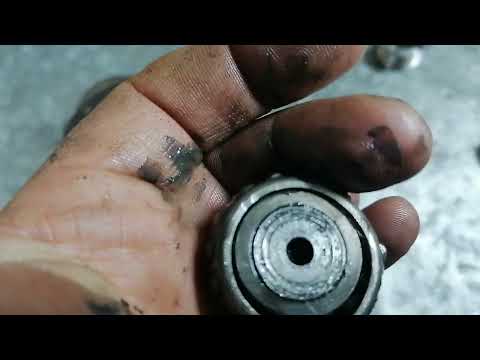 The result of the kingpin operation on the UAZ bearing.