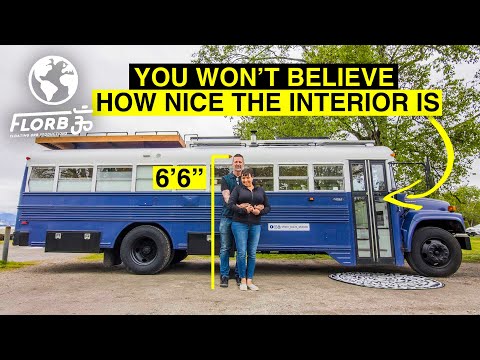 6'6" in a Skoolie?! The Inside will Surprise You