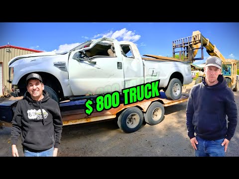 We Buy an $800 Wrecked Truck & Take It for a Test Drive  | 89 Built