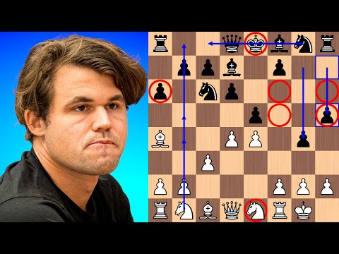 Carlsen crushes AGGRESSIVE PAWN PLAY