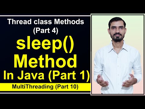 sleep() Method in Java Multithreading by Deepak (Part 1) || Thread class methods