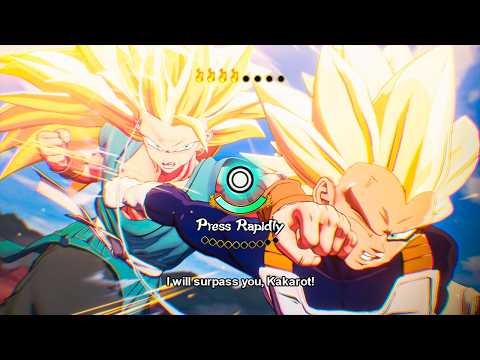 Dragon Ball Z Kakarot - SSJ3 Goku vs SSJ3 Vegeta Boss Fight & Ending (Mod)