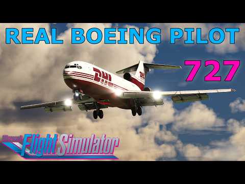 Retro Flying made Simple: FSS Boeing 727 in MSFS: Real Airline Pilot Full Flight and Review