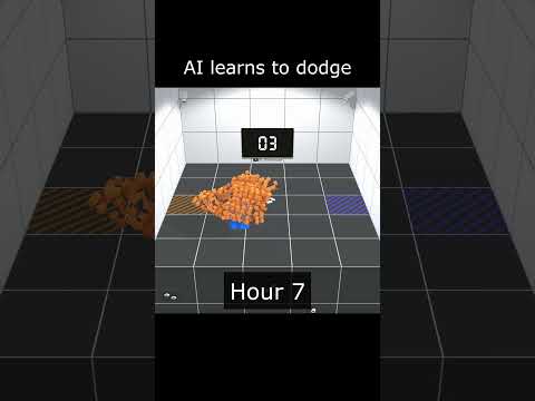 AI Learns to Dodge  #ai #deeplearning #aiwarehouse