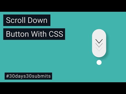 CSS Scroll Down Animated Button | Scroll More Button