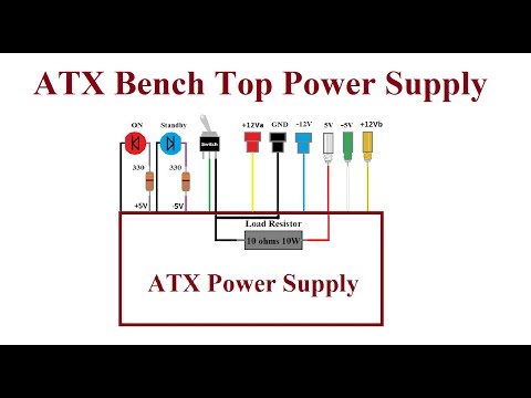 ATX Computer Bench Top Power Supply. - Step by step.