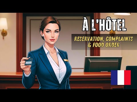 French Hotel Conversation for Beginners (A1–A2) | Reservation, Complaints & Food Order
