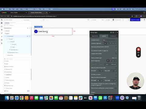Building a Navigation Bar using bubble.io