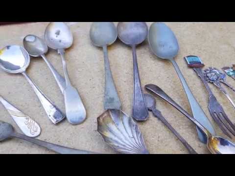 Treasure hunting in the cutlery drawer! How to pick Sterling Silver from plated junk
