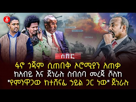 ፋኖ ጎጃም ሲጠበቅ ኦሮሚያን አጠቃ | ከአብይ እና ጀነራሉ ስብሰባ መረጃ ሾለከ | "የምንዋጋው ከተሸናፊ ኃይል ጋር ነው" ጀነራሉ | Ethiopia