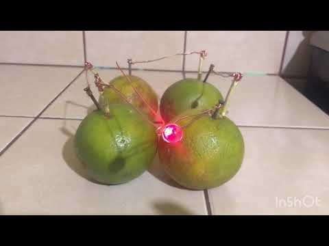 EXPERIMENTO DE ELECTRICIDAD CON LIMONES O NARAJA