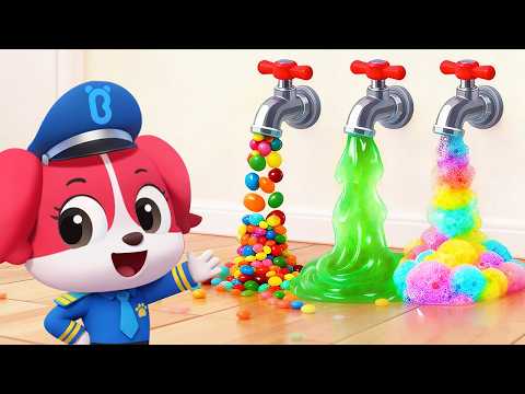 🔴LIVE | Kids Play with Magic Faucet | Don't Waste Water | Good Habits | Cartoon | Sheriff Labrador