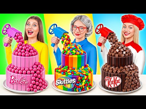 我vs奶奶 烹飪挑戰 | 簡單的廚房食譜 Candy DO