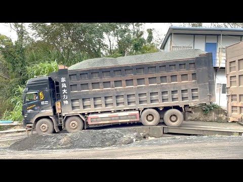 Torture on trucks! 【E6】Pure sound compilation of heavily overload trucks.extremely powerful trucks!